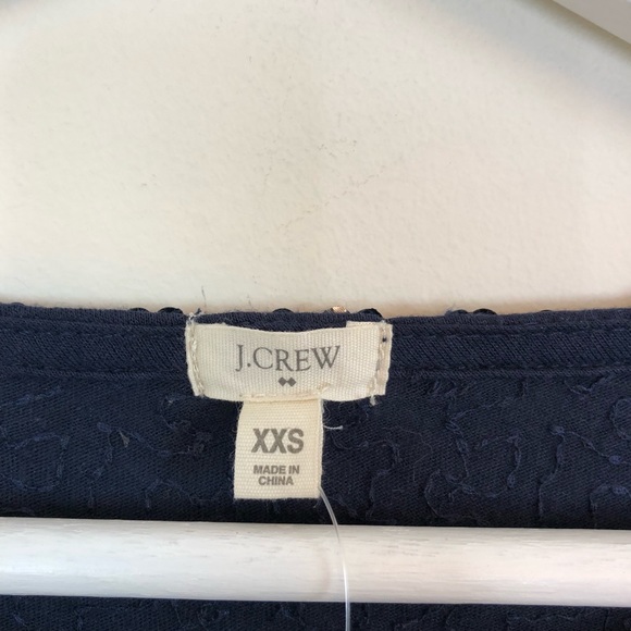 J.Crew Navy Sequin Top Size XXS - Picture 3 of 6